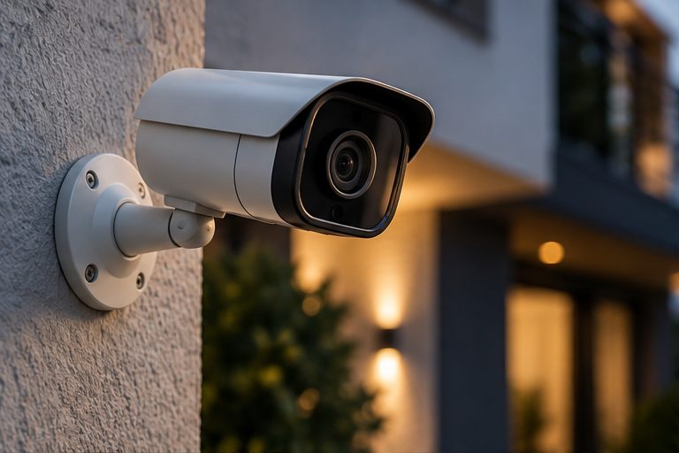 Kamera monitoringu przy domu